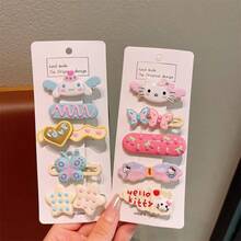 (Autorizzato) Nuovo Molletta per capelli Kuromi Katy Cat Meat Cinnamon Roll Meileti di Sanrio, raffinato accessorio per capelli di alta qualità per bambine, decorazione per capelli Sanrio, scelta perfetta per foto e check-in, regalo di compleanno, regalo di Natale