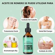 ¡RecomendadoAceite de Romero:Aceite de Romero para El Cabello-Aceite de Romero con Cepillos Masajeador del Cuero Cabelludo Para el Cabello Reparar El Cabello Seco y DañAdo Crecimiento Del-2PCS 60ML Rosemary Oil Hair Growth-100% Puro Natural Cejas Pestañas¡Top de Temporada - 1 - Ver 6