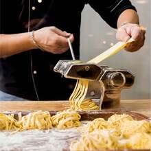 Macchina per la pasta manuale – Rullo tagliapasta in acciaio inox per pasta fatta in casa, sfoglie di lasagne, gnocchi, spaghetti, tagliatelle