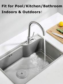 2 piezas/4 piezas Tapones de drenaje de bañera - Tapones de drenaje de cocina y baño, tapas de drenaje de ducha y bañera planas universales, accesorios de lavandería de baño, tapa de lavabo de baño, tapón de bañera, tapón de lavabo, tapa de drenaje, accesorio de baño, tapón de lavabo de baño, tapón de drenaje