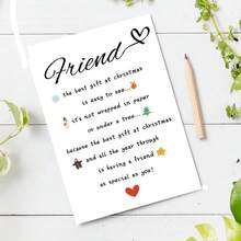 1 Stück, Humor Freunde Weihnachtskarten mit Umschlägen, Beste Freund Weihnachtskarte für Ihn Sie, Fröhliche Weihnachtskarte für Freund Familie, Warmes Weihnachtsferien Geschenk