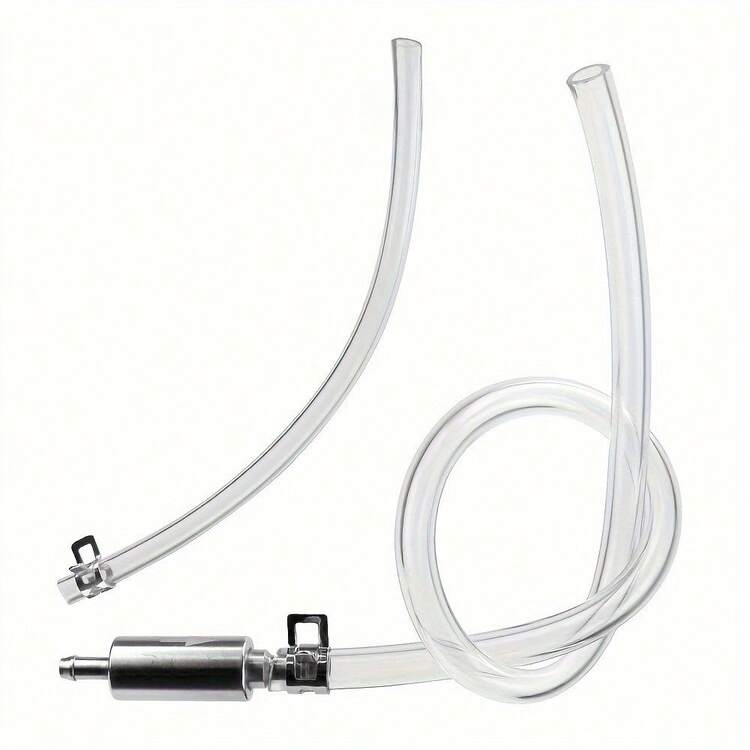 1pc Kit de válvula de tubo de purga de freno de una vía ProMaster, herramienta de cambio de fluido de freno de embrague hidráulico para scooters de motor de calle, manguera de caucho vulcanizado duradera - Transparente - Añade 5