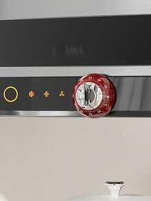 1 Piece Of Kitchen Specific Mechanical Timer, Cooking Countdown Timer, Baked Dessert Reminder, Magnetic Suction, Can Be Sucked On Metal Surfaces Such As Refrigerators, Range Hoods, Microwaves, Etc., Household Kitchen And Restaurant Mechanical Timer, Can Ring For 3-4 Seconds With Loud Sound - Multicolor - View 5