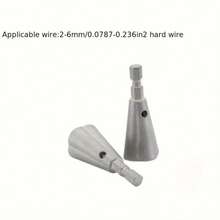 1 件碳钢自动六角手柄电线工具，通用快速电线连接器，电工必备，可轻松安全地进行电气并行接线连接 - 銀色 - 查看 11