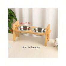 حامل أطباق الحيوانات الأليفة القابل للتعديل من الفولاذ المقاوم للصدأ، أطباق فردية/مزدوجة مضادة للانسكاب للقطط والكلاب، يحمي العمود الفقري، مناسب للحيوانات الأليفة الفردية والمتعددة