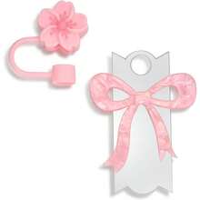 Accessories - Tapa de pajita para tapa de vaso, 40 onzas rosa - Rosado - Ver 3