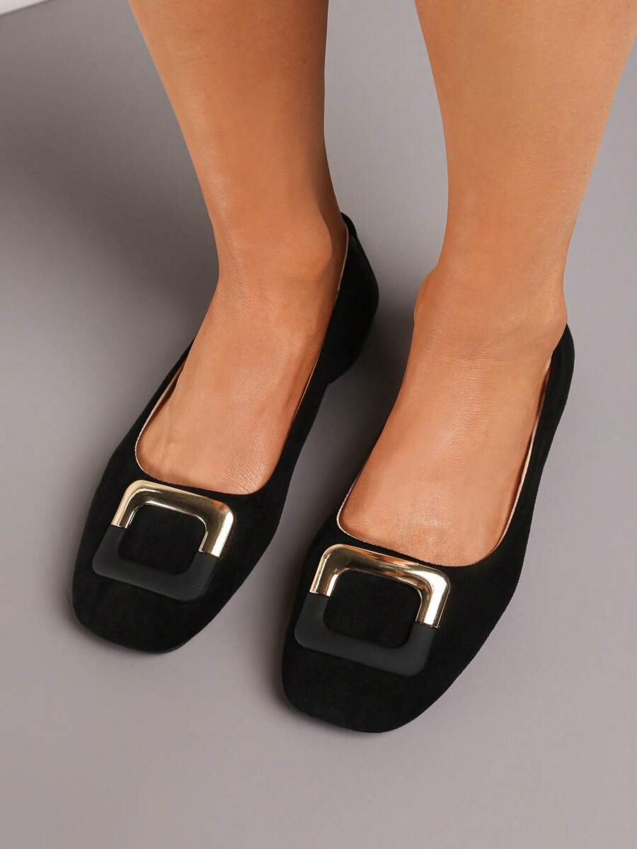 Weiche klassische Ballettschuhe Damen Lässig Büro/Arbeit Frühling/Herbst - Schwarz - Übersicht 1