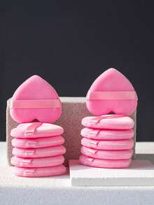 Christmas Makeup Gifts! 10-Pack Limited Heart Shape Blending Sponges, Ultra Soft Velvet Sponge For Flawless Foundation & Concealer, New Year Holiday Set,Cheap,Stocking Stuffers,Makeup,Makeup Tools,Cheap Stuff,Gifts,Gifts For Women,Christmas Gifts