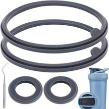 5PCS Shaker Bottle Gasket Parts BlenderBottle Strada Shaker Cup Insulated Stainless Steel Bottle Strada Protein Shakes Bottle 242528OZFlip Lid - Transparent - View 1