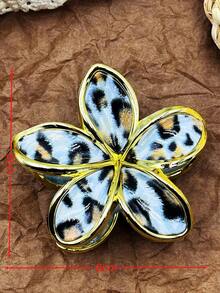 1 Stück/3 Stücke/6 Stücke Leoparden-Muster Bohemian ABS Kunststoff Haarklammern, schick für Strand, Reise, Party, Urlaub, Schulanfang, elegante Haarzubehör, elegante Haarklammern, Winterhaarklammer