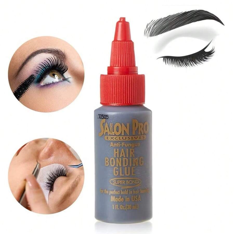 Salon Pro Cola para Cabelo Super Hair Bond Glue 30mL - Super Speed para Peruca e Mega Hair Profissional - Cinza - Visão 1