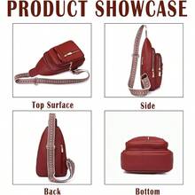 Body Bags Woman Men Sling Bag Chest Bag with Adjustable Strap Crossbody Handbags Women's Crossbody Bags - # D Bolso bandolera rojo para mujer y hombre - Ver 5