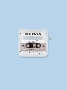 1 件磁带字母印花波浪纹理耳机盒带挂钩，兼容 Apple 蓝牙耳机（不含耳机） - 彩色 - 查看 12