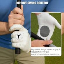 2 Pack Grip Trainer Aid, Swing Training Accessories Correction Pad IndoorOutdoor Practice, Improve Posture Accuracy Gray - XÁM/TRẮNG - Xem 5