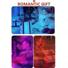 1pc LED Ripple Wave & Aurora Borealis Effect Projection Lamp With Remote Control, Adjustable Color, Bedroom Night Light Projector, Home Theatre, Ceiling Projection For Romantic Ambiance, Multi-Scene Decorative Projection Lamp, Suitable For Holidays - 1 cái - Xem 9
