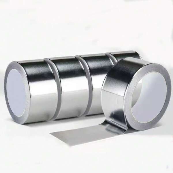 1-Piece High-Temperature Resistant Aluminum Foil Tape, Kitchen Pipe Repair Tape, Adhesive And Sealing Aluminum Foil, Insulation And Leak-Proof Tape