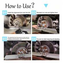 2X Wheel Alignment Tool Toe Plates Accurate Measurements With 2 Tape Measures UK - Silver - View 4