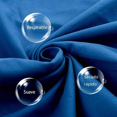 Paquete de 2 Toallas de Microfibra de Secado Rápido, Toallas de Viaje Ligeras y Portátiles, Adecuadas para Playa, Natación, Yoga, Gimnasio, Camping, Senderismo y Otros Deportes (Azul, Paquete de 2)