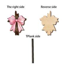 1pc Christian Wooden Sign - Pink Bow Room Decor, Bow Bible Verse Decoration, Inspirational Christian Gift (For Women), 12*8 Inches - Multicolor - View 8