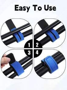 3pcs/Set Fishing Rod Straps, Multi-Color Nylon Elastic Bands, Adjustable Hook Buckle, Durable Grip For Outdoor Fishing Equipment, Fishing Rod Holder, Suitable For Casting And Fly Fishing Rod Fishing Accessories
