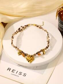 1pc Bohemian Vintage Necklace, Fashion Jewelry Accessory, Chain Jewelry Suitable For Women And Girls To Wear, Perfect For Everyday Wear, Parties, Dates, And Gifting