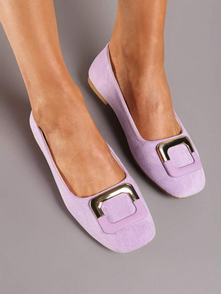 Soft Classic Ballet Flats Women's Casual Work/Office Spring/Autumn - Purple - View 1