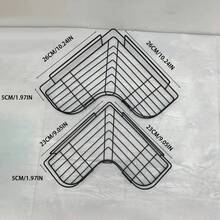 2 pièces Étagère de salle de bain murale, Étagère de rangement pour douche, Étagère de rangement triangulaire sans perçage pour salle de bain et cuisine, Accessoires de salle de bain