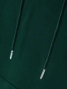 Men's Autumn/Winter Minimalist Hoodie | Los Angeles Vibe, Long Sleeve Top - Green - View 8