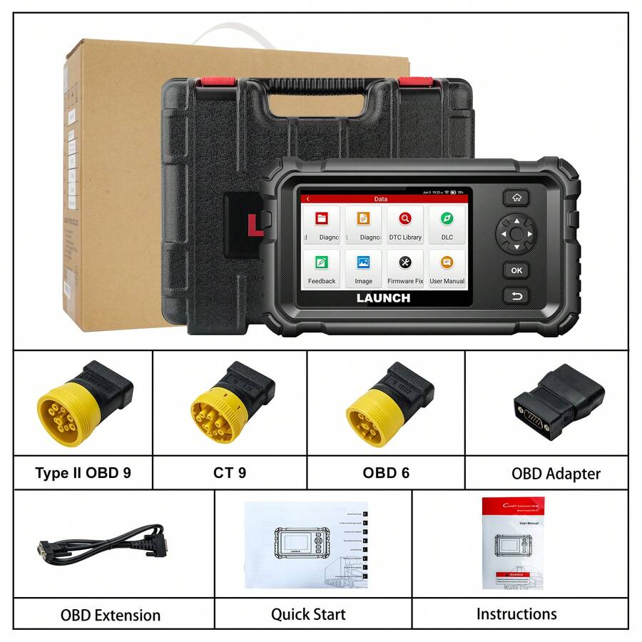 LAUNCH X431 CRP129 HD OBD2 Scanner All Systems Heavy Duty Scan 24V Truck Diagnostic Tool 7 Resets DPF Car AUTO Diagnose - CRP129 HD - Xem 1