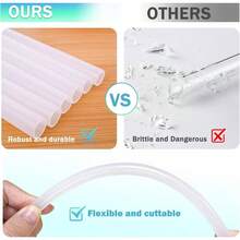 Straws IceFlow Tumbler 30oz, 6 Pack Plastic Reusable Straws With 2 Straw Cleaner Brushes IceFlow Tumbler Accessories - Nhựa - Xem 2