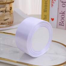 1 Roll Satin Ribbon, 1.5 Inches Wide X 22 Meters Long - Decorative Glossy Polyester Gift Wrapping, Suitable For Crafts, Weddings, Birthdays - Multicolored Colors, Handmade Art Supplies, Shiny Finish, Polyster Sateen, Elegant Edges, Ribbon For Flower Bouquet, Ribbon For Gift Wrapping, Wide Ribbon, Thick Ribbon, Christmas Ribbon, Ribbon For Crafts, White Satin Ribbon, Ribbon For Bouquet, Ribbons For Crafts, Ribbon For Sewing, Wedding Decorations, Wide Satin Ribbon, Wedding - 白色 - 查看 4
