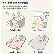 The Zenón Farm Adventure Story Blanket Bedding Set Is Perfect For Sofas, Travel, Camping, Napping, Home Decor, And Year-Round Gifts.-280gsm - 彩色 - 查看 7