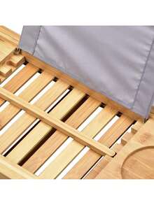 Luxury Bathtub Caddy Tray,Bamboo Bathtub Tray Caddy - Wood Bath Tray Expandable,Can Be Placed Book And Integrated Tablet Smartphone And Wine Holder - Gift Idea For Loved Ones - 1 - Xem 4