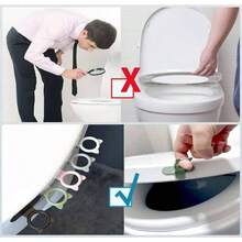 Elevador de asiento de inodoro, elevador de cubierta de inodoro, de asiento de inodoro, elevador de tapa de inodoro, evita tocar la funda de inodoro, accesorios de bao para el hogar - negro, blanco, verde, rosa, gris - Ver 7