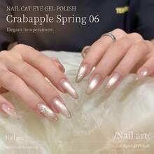 XEIJAYI 15毫升全息猫眼美甲设计，反光猫眼磁性可卸UV/LED凝胶指甲油，女士美甲沙龙工具 - 裸粉色 - 查看 5