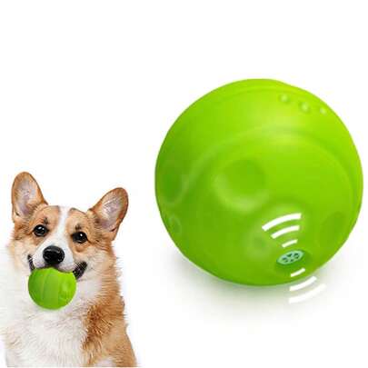 1 PC Pet Sound Ball 3-Sizes Of Pet Teeth Grinding Toy Fun Interactive Exercise Toys For Dogs,Sound While Pressing (Green)