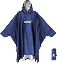 Anyoo - Poncho impermeable para la lluvia, ligero, reutilizable, para senderismo, con capucha, para actividades al aire libre - Negro F - Ver 10