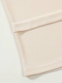 2pcs Men's Casual Patchwork Contrast Color Pocket Lapel Shirt Long Sleeve + Long Pants Two Pieces Set, Lightweight Casual Sports Vacation Outfit, Spring/Autumn - 卡其色 - 查看 8