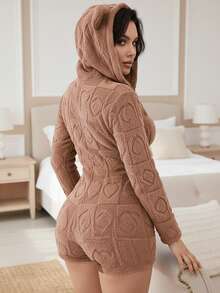 Women Rompers - Beige - View 2