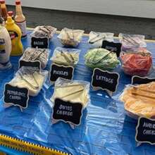 Twenty Mini Blackboards, Twenty Stickers And Two Pens.