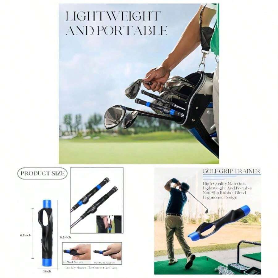 Grip Trainer, Training Aid, Grip Kit, Club Grips, Grip Trainer Club Design Swing Correction And Muscle Drills Accessories Gifts - 藍色 - 查看 1