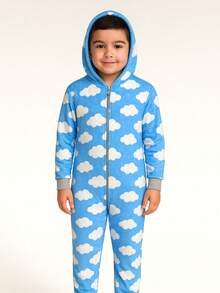 Young Boys Pajamas - Blue - View 1