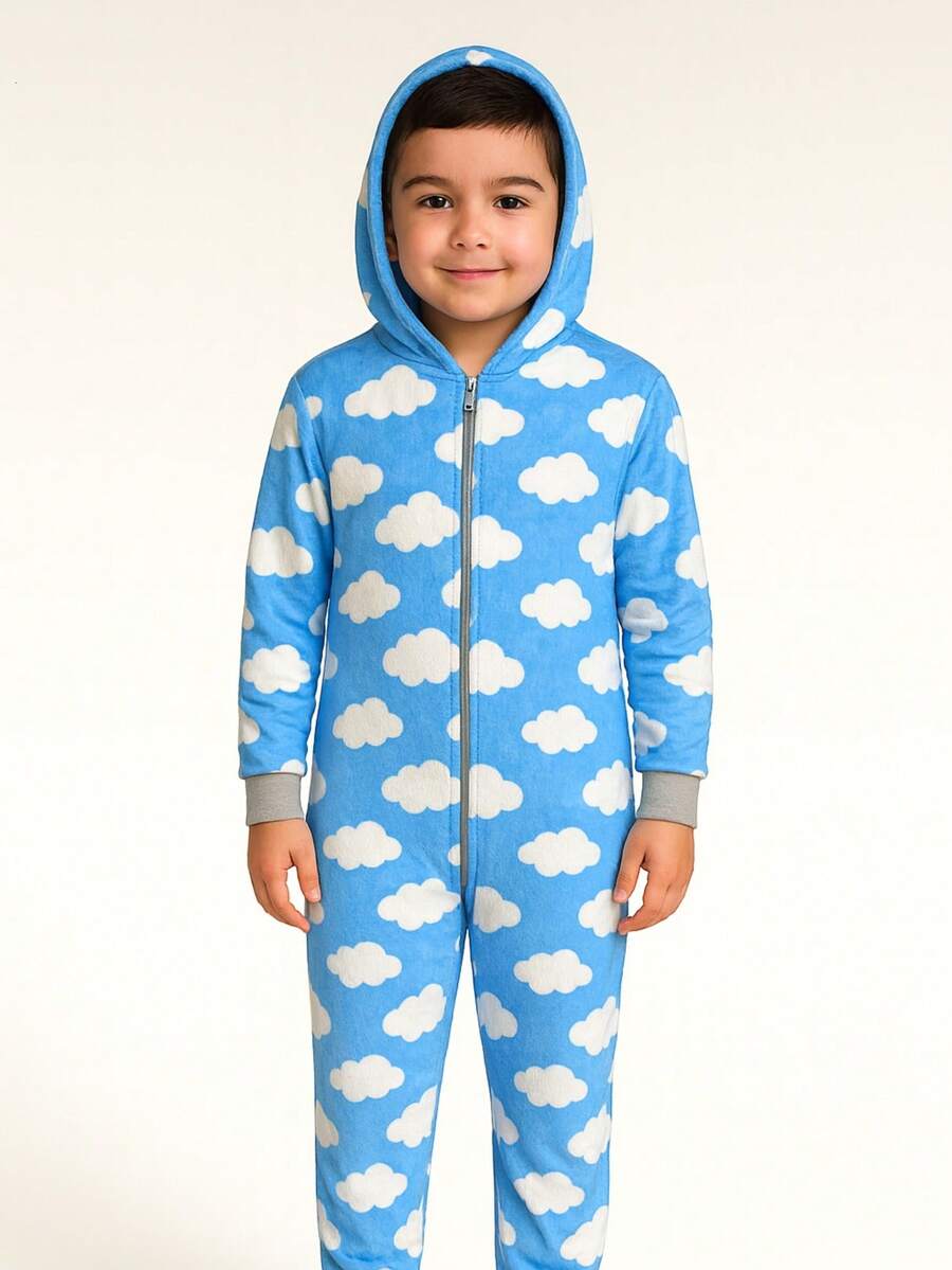 Young Boys Pajamas - Blue - View 1