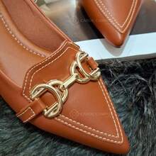 Women's Pointed Toe Flats Casual Comfortable Women's Pointed Toe Shoes - 駝色 - 查看 6