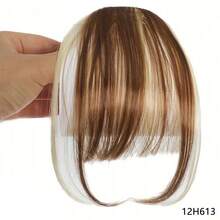 Frangia finta naturale per la fronte, accessorio per capelli stile Ins, frangia ad aria, parrucca con frangia reale e effetto comic flush, parrucca invisibile