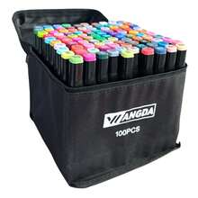 Mega Pack de Plumones de Colores Profesionales – Sets de 80, 100, 120 y 168 Piezas con Tonos Vivos, Amplia Gama Cromática y Doble Punta para Dibujo, Lettering, Ilustración, Manualidades y Proyectos Creativos - Multicolor - Ver 3