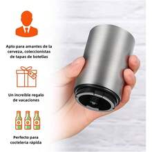 - Destapador de Cerveza, Abridor Automtico con Tapa magntica, Destapador de Botellas de acero inoxidable, Abrebotellas en hogar, bar o restaurante Negro - pago - Ver 6