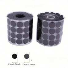 52 件/100 件/502 件双面胶黑白圆形紧固胶带，直径 1.5 厘米，多用途紧固胶带，适用于家庭、办公室、工艺品、服装，2 件/对 - 白色 - 查看 8