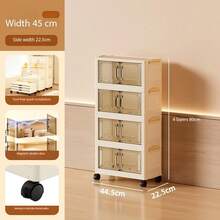 1 szt. składana plastikowa szafka z podwójnymi drzwiami, przenośna szafa do domu, szafka na zabawki do salonu, szafka na przekąski, szafka kuchenna, prezent na Boże Narodzenie i Halloween, pudełko do przechowywania, przechowywanie w sypialni