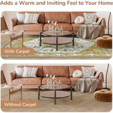 Soft Neutral Area Rugs 5x7, Washable Rug With Non Slip Backing, 5 X 7 Faux Cashmere Low-Pile Carpet, Cream White & Blue & Light Brown,  2025 Design - Yellow - View 7